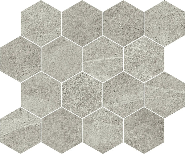 Journey Modern Grey Mosaic D Stone Look Porcelain Mosaics 12x10