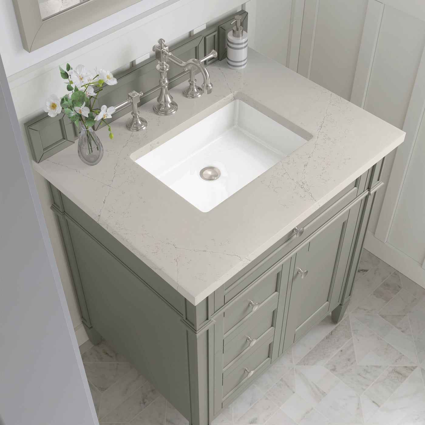 James Martin Brittany 30" Single Bathroom Vanity, Urban Gray by James Martin