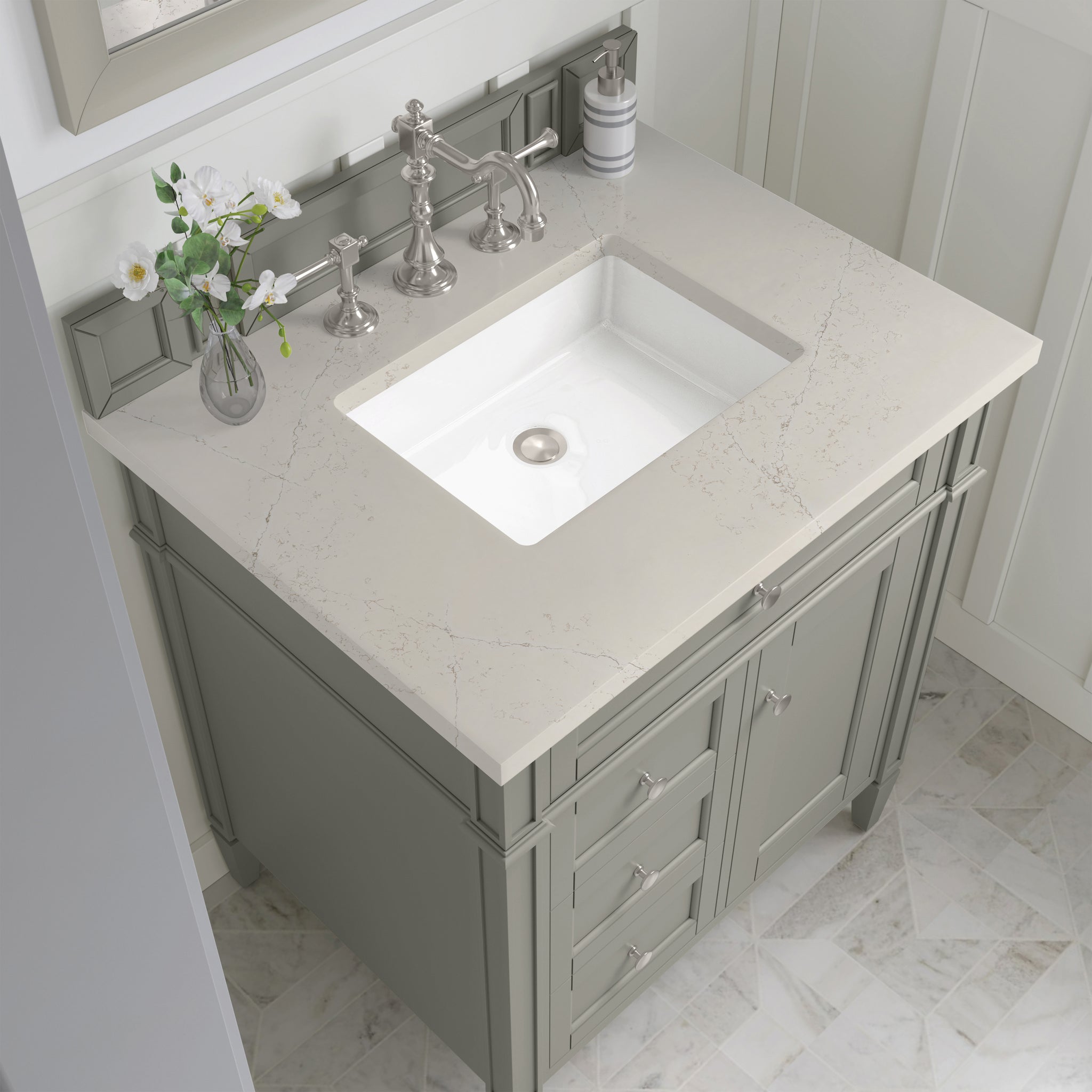 James Martin Brittany 30" Single Bathroom Vanity, Urban Gray by James Martin