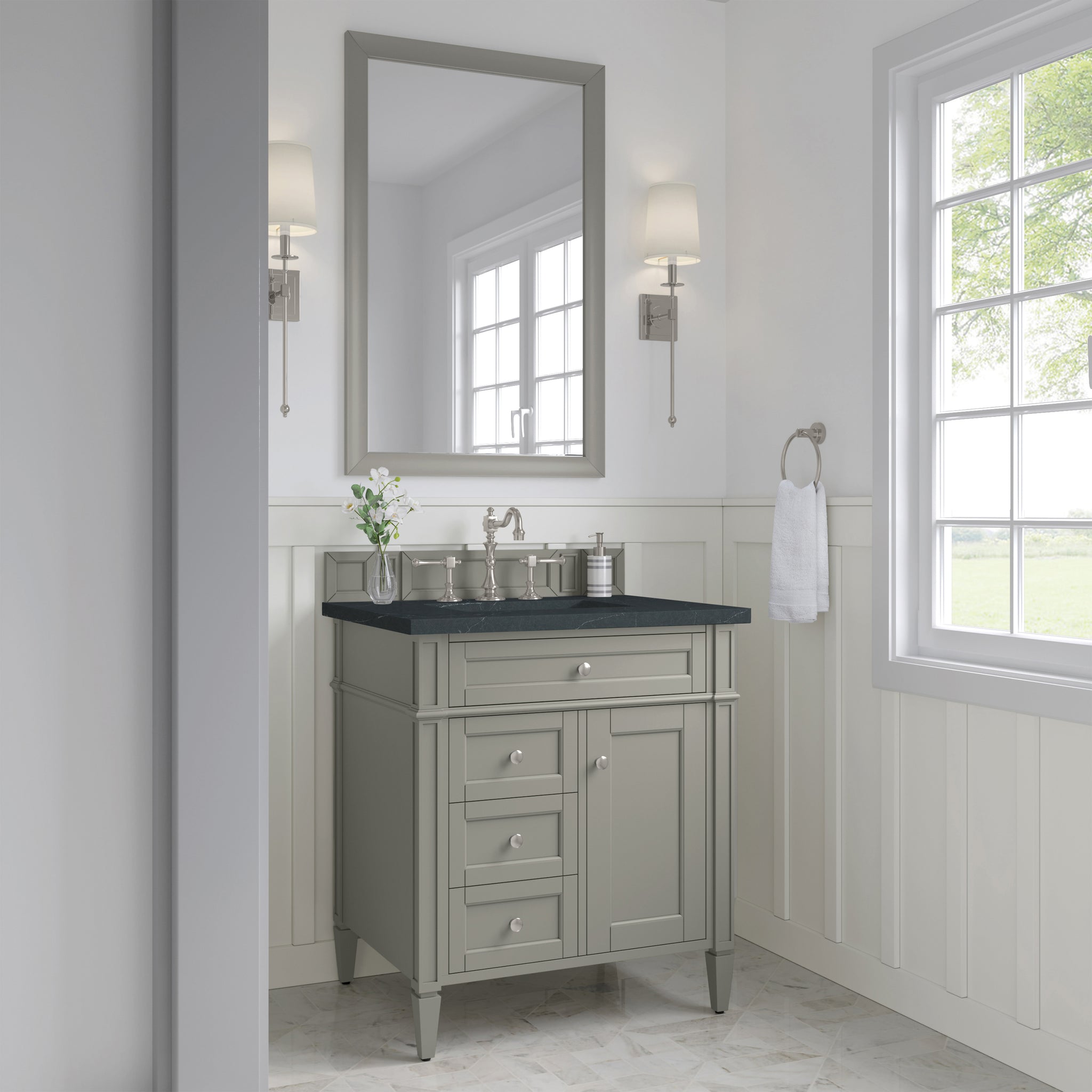 James Martin Brittany 30" Single Bathroom Vanity, Urban Gray by James Martin