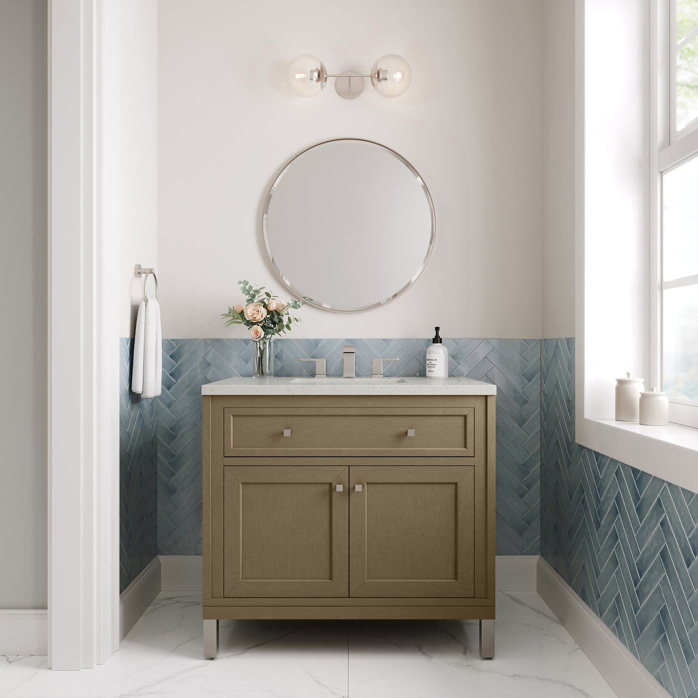 James Martin Chicago 36" Single Bathroom Vanity, Walnut Whisper by James Martin