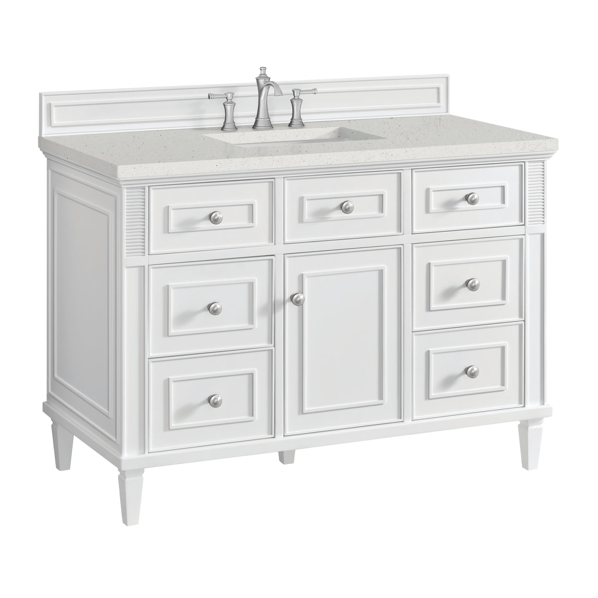 James Martin Lorelai 48" Single Bathroom Vanity, Bright White, view 33