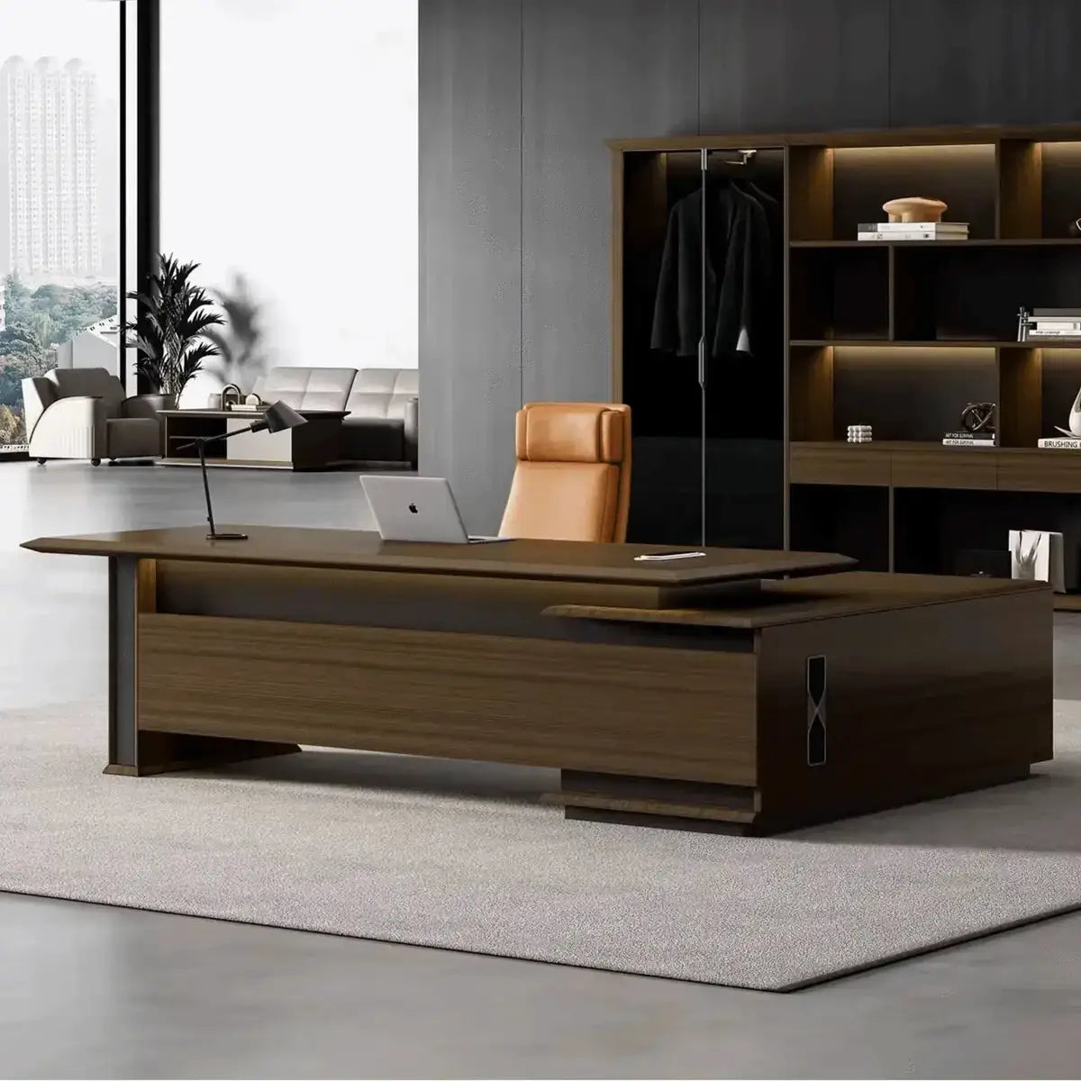 Milner · Modern L-Shaped Executive Desk by Arc Grove