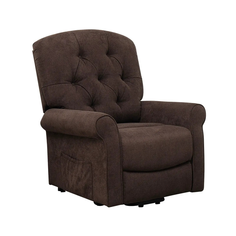 Recliner Chair Sofa for Elderly with Side Pocket and Remote Control by DirectDeals