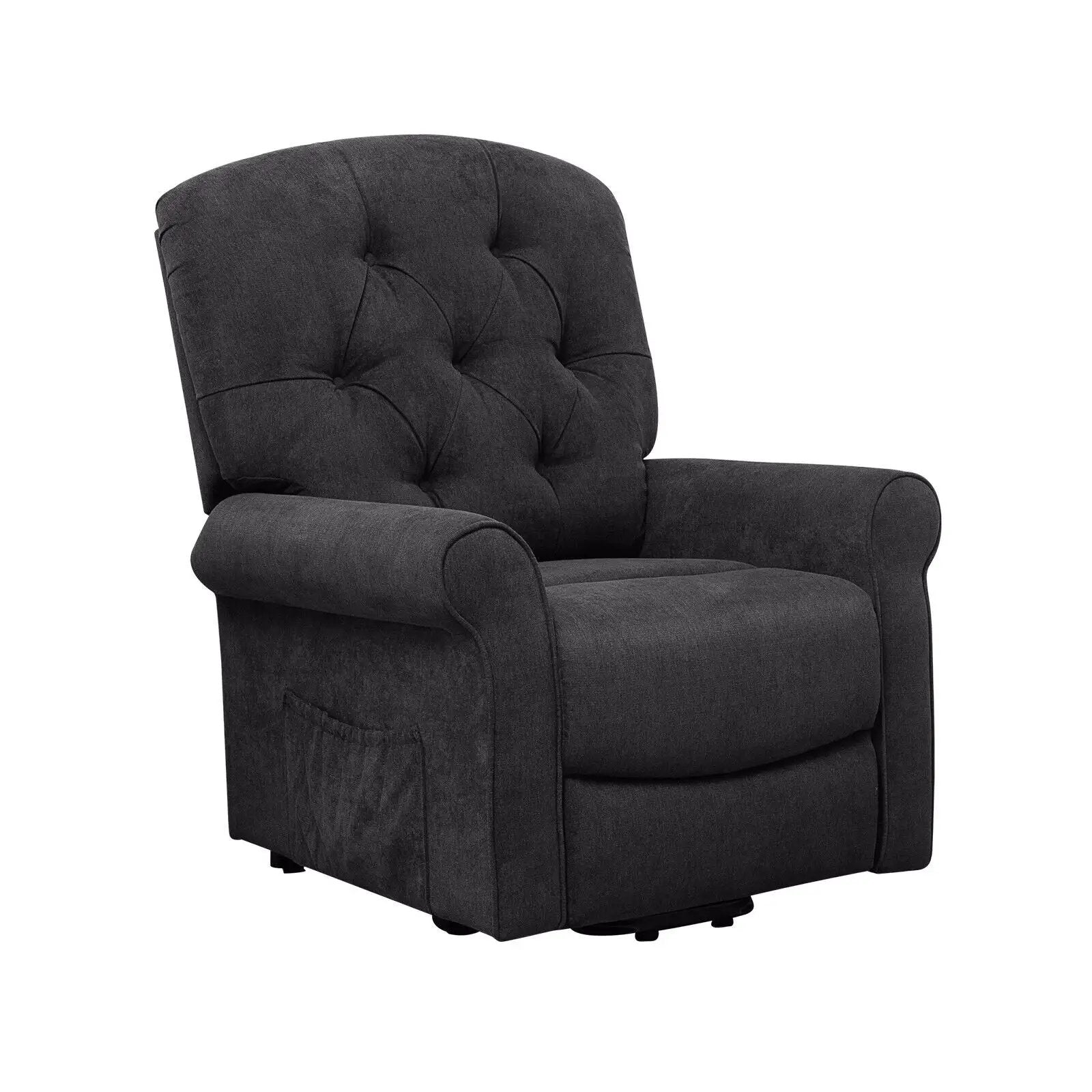 Recliner Chair Sofa for Elderly with Side Pocket and Remote Control by DirectDeals