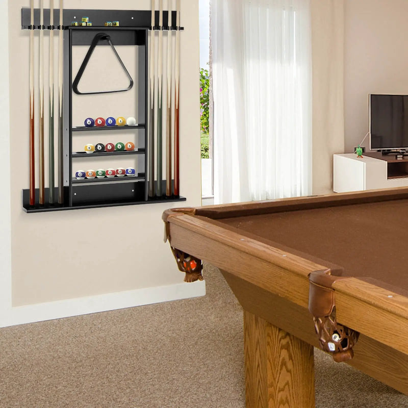 Wall-mounted Billiards Pool Cue Rack Only by DirectDeals