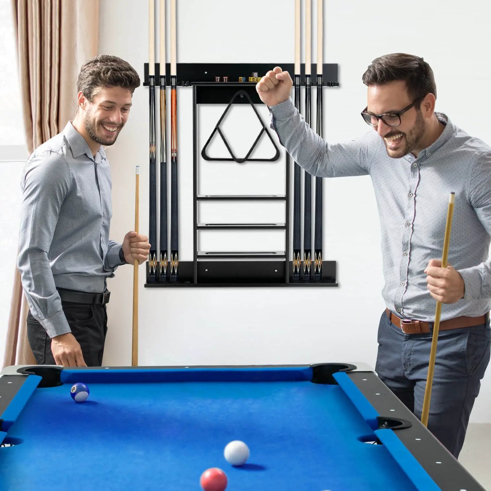Wall-mounted Billiards Pool Cue Rack Only by DirectDeals