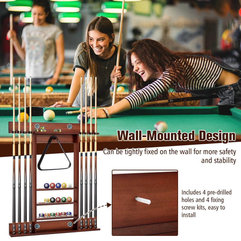 Wall-mounted Billiards Pool Cue Rack Only by DirectDeals