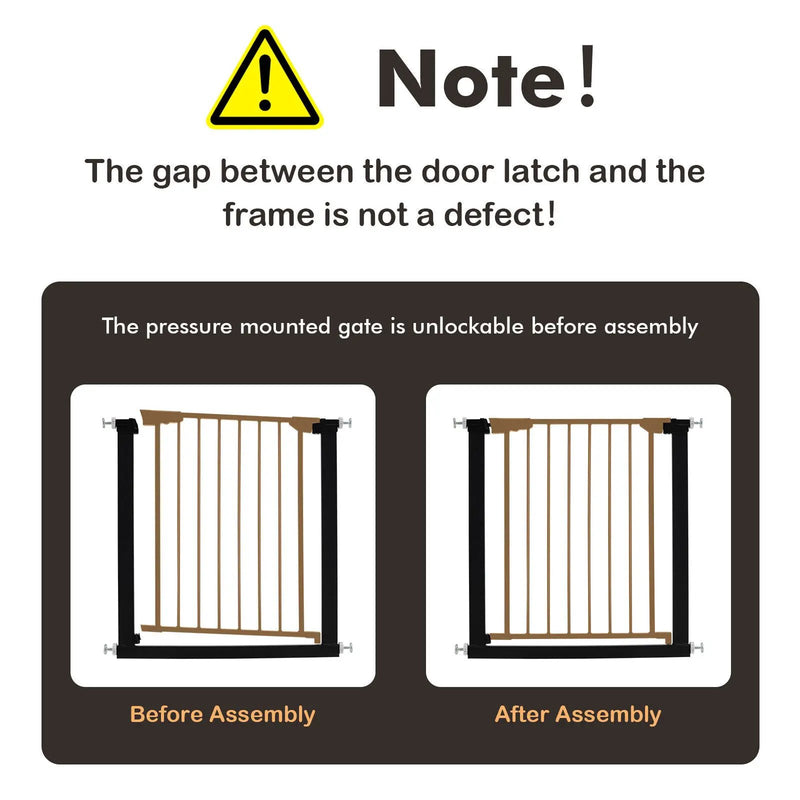 30-32.5 Inch Wide Safety Gate with 30 Inch Scientific Height by DirectDeals