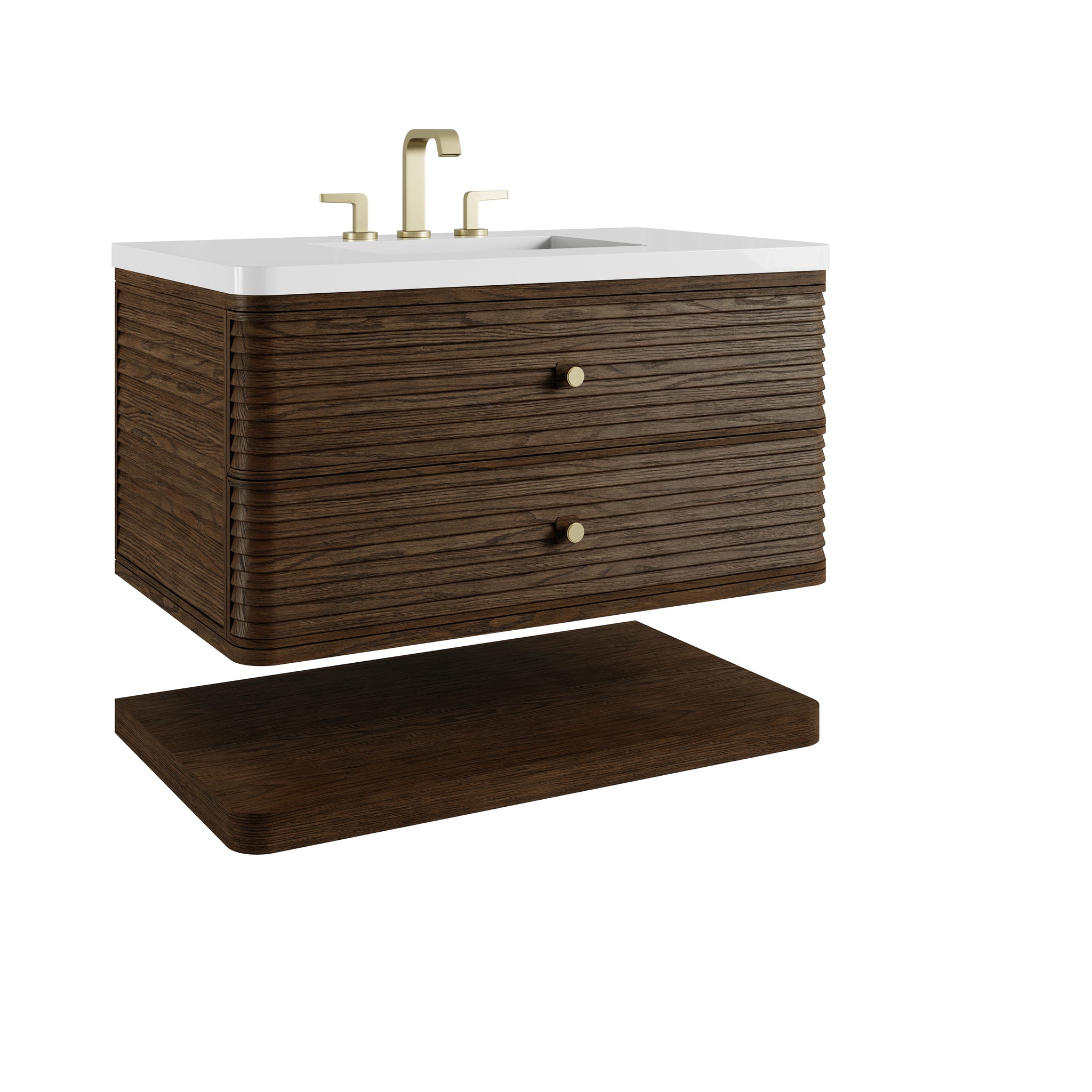 James Martin Allamari 36" Floating Single Bathroom Vanity, Sable by James Martin