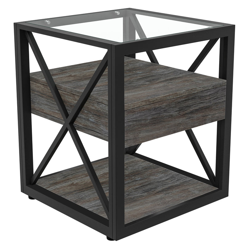 Modern End Tables with Drawer - Set of 2 Nightstands, photo 11 of 17