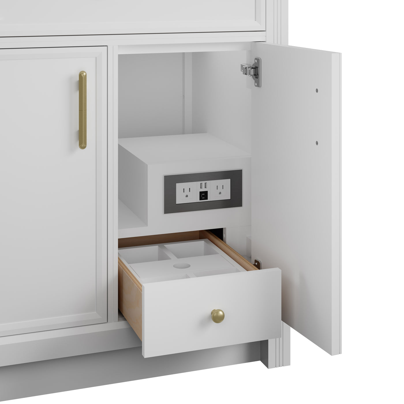 James Martin Bellshire 30" Single Bathroom Vanity, Bright White by James Martin