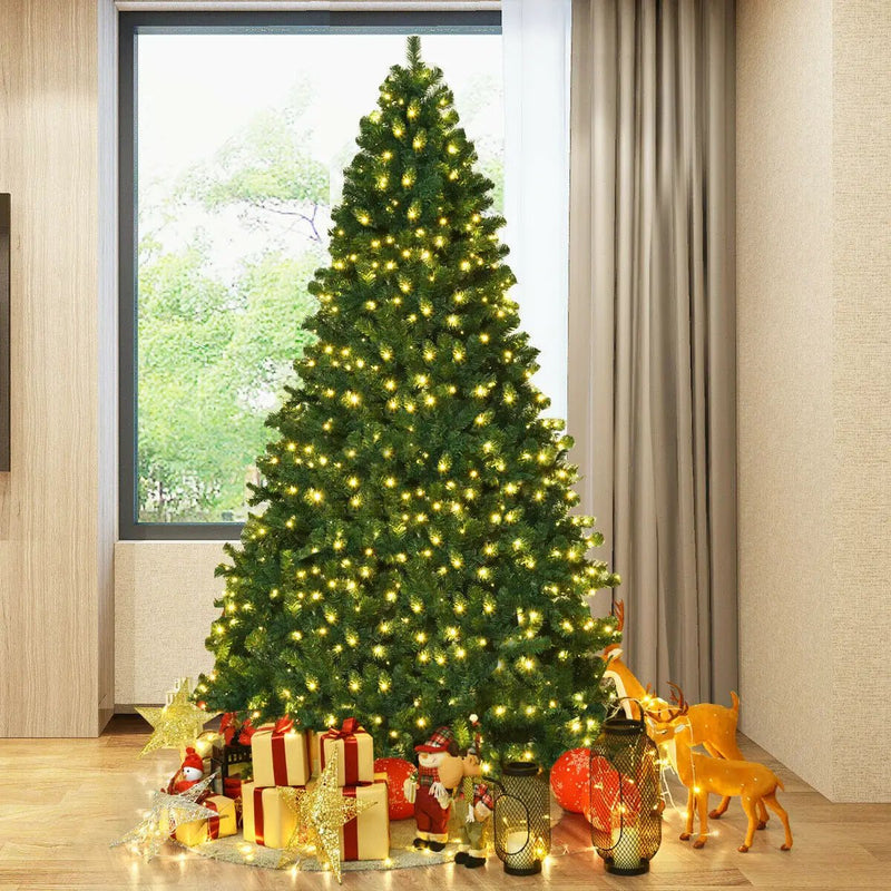 7 Feet PVC Artificial Christmas Tree with LED Lights by DirectDeals