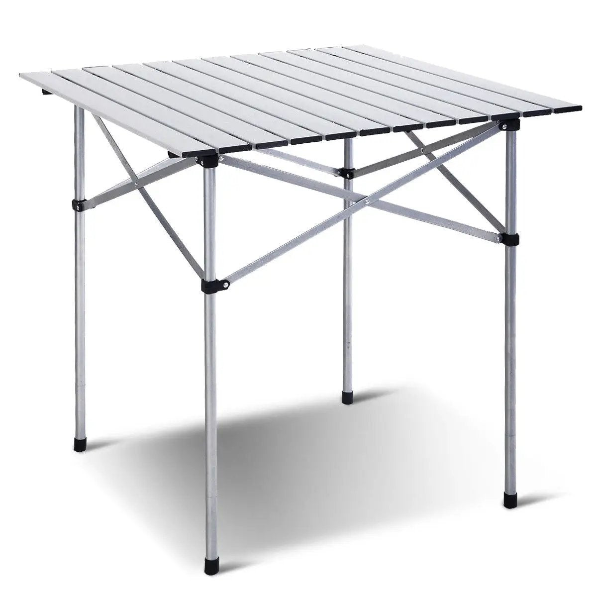 Roll Up Portable folding Camping Aluminum Picnic Table by DirectDeals