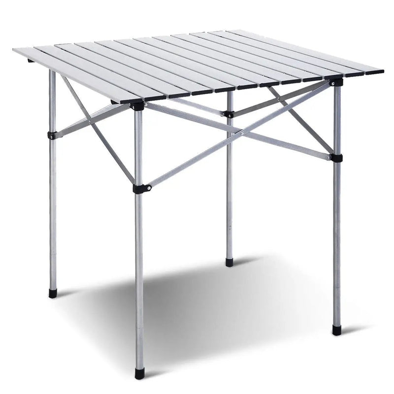 Roll Up Portable folding Camping Aluminum Picnic Table by DirectDeals