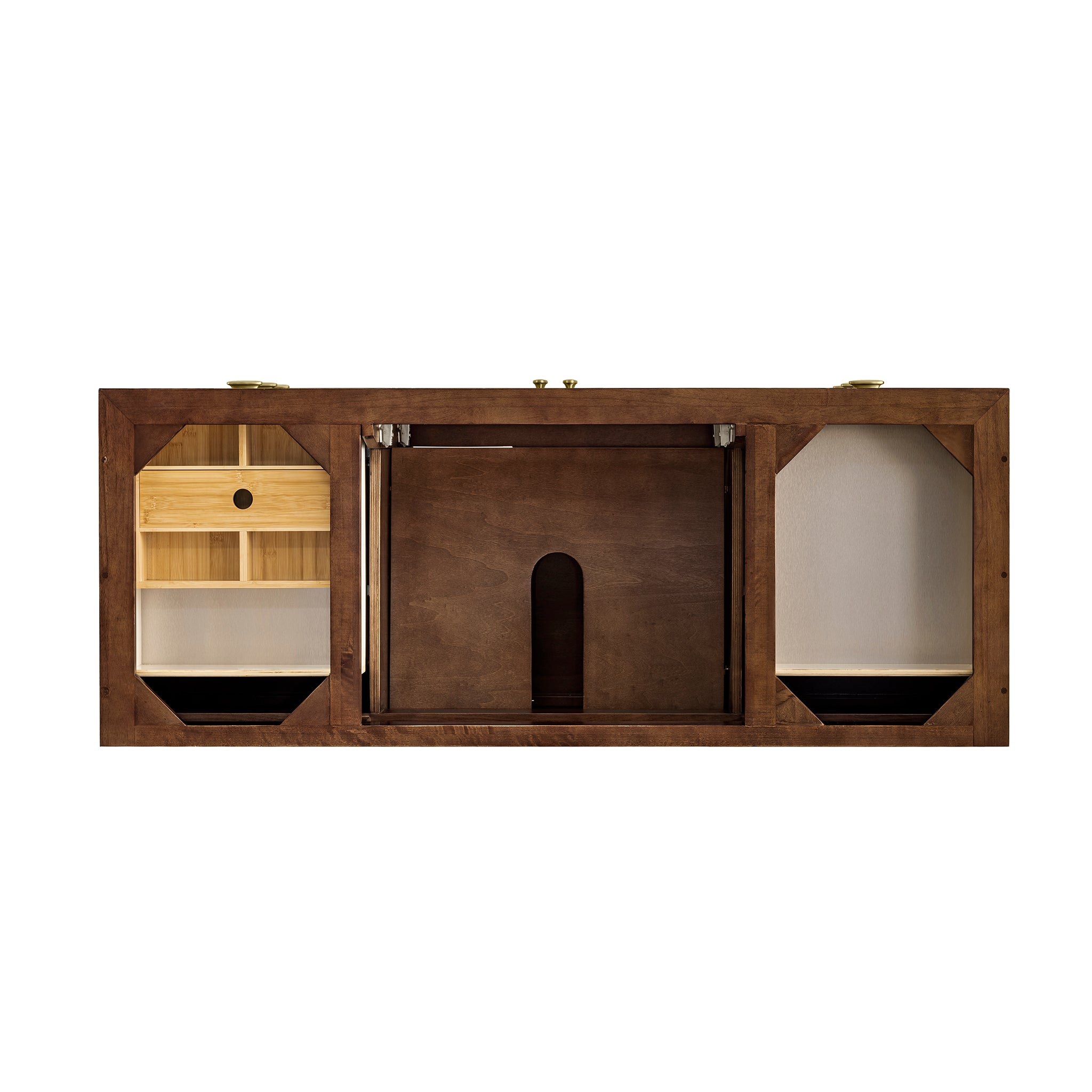 James Martin Amberly 60" Dual Mount Single Bathroom Vanity, Mid-Century Walnut by James Martin