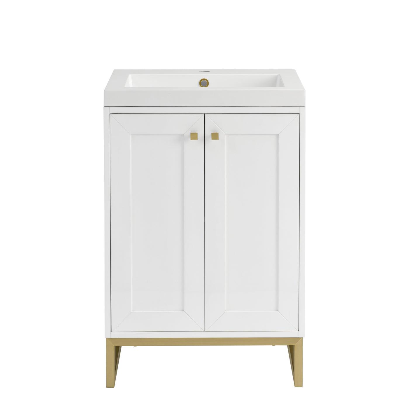 James Martin Chianti 24" Single Bathroom Vanity, Glossy White by James Martin