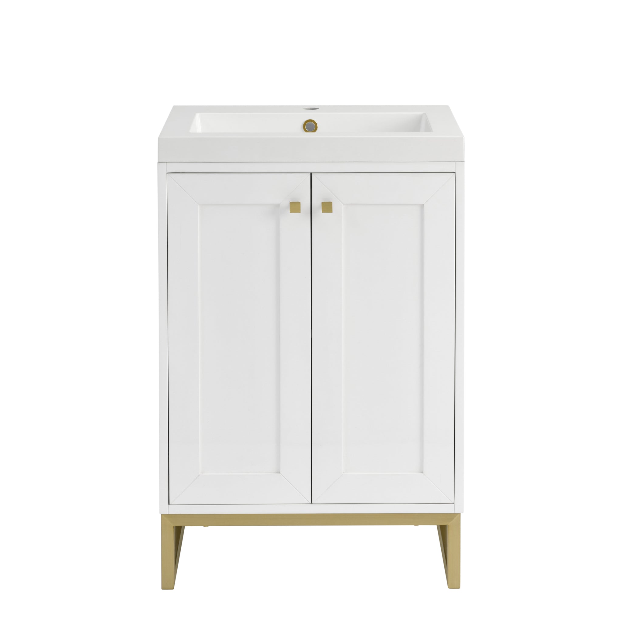 James Martin Chianti 24" Single Bathroom Vanity, Glossy White by James Martin