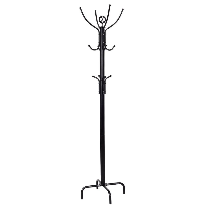 Metal Coat Rack with 12 Hooks by DirectDeals