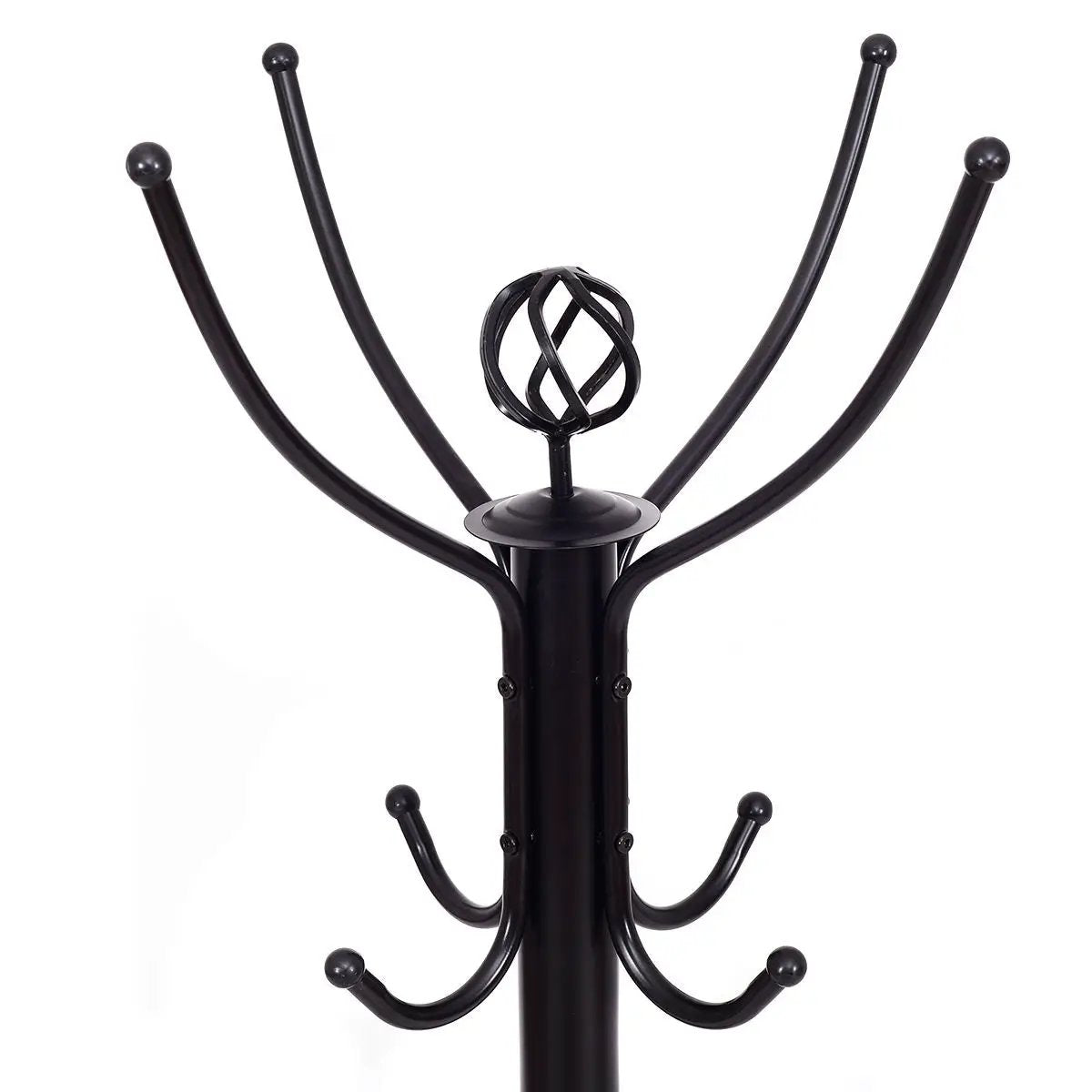 Metal Coat Rack with 12 Hooks by DirectDeals