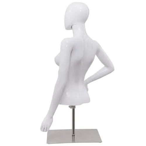 Female Mannequin Torso Adjustable Height with Metal Stand by DirectDeals