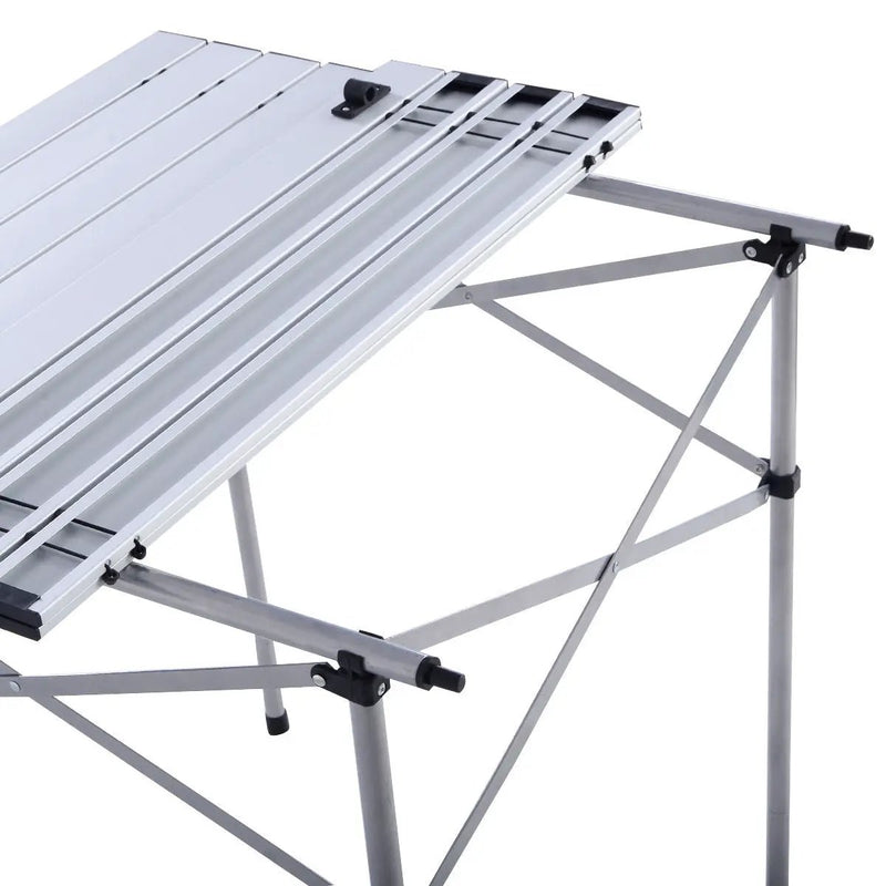 Roll Up Portable folding Camping Aluminum Picnic Table by DirectDeals