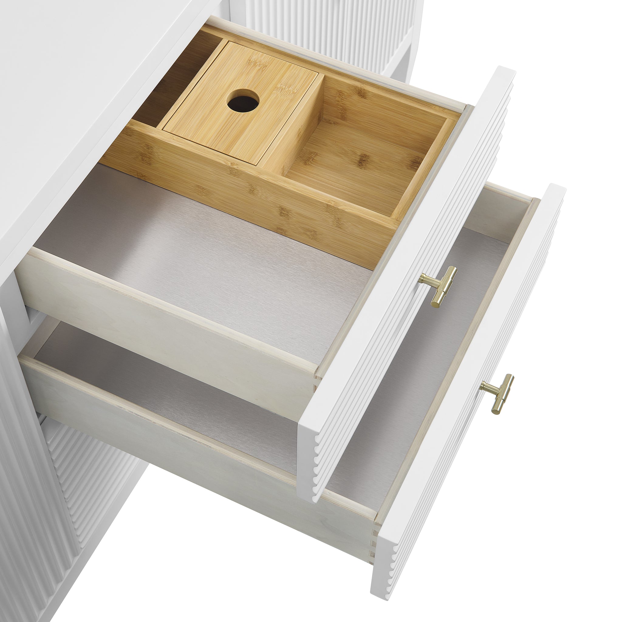 James Martin Myrrin 72" Single Bathroom Vanity, Bright White, view 9