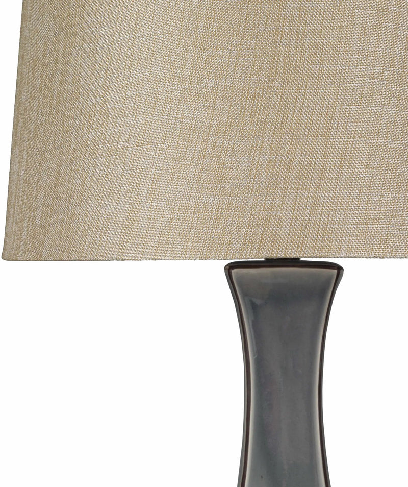 Kalilangan Gray Ceramic Table Lamp by Boutique Rugs