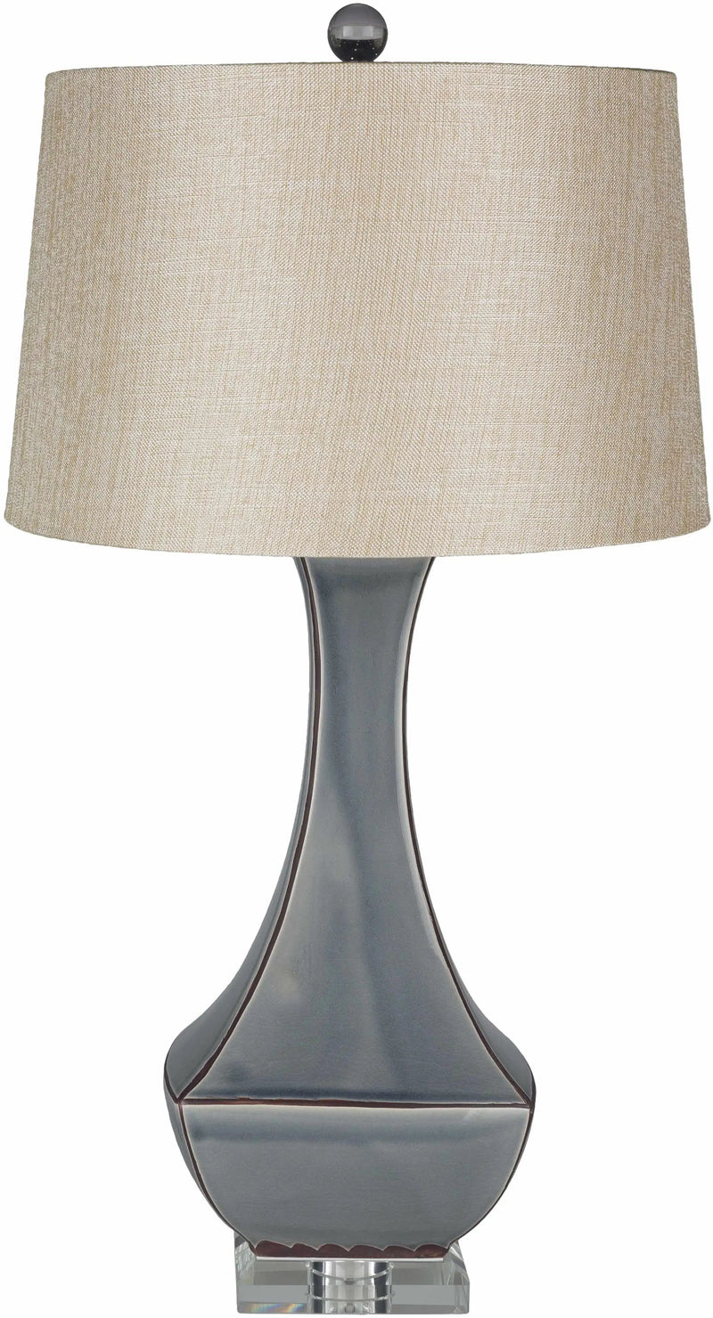 Kalilangan Gray Ceramic Table Lamp by Boutique Rugs