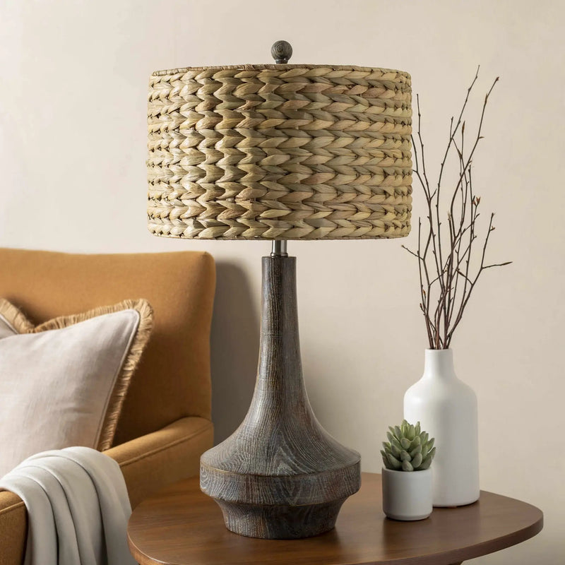 Kabankalan Seagrass Resin Table Lamp by Boutique Rugs