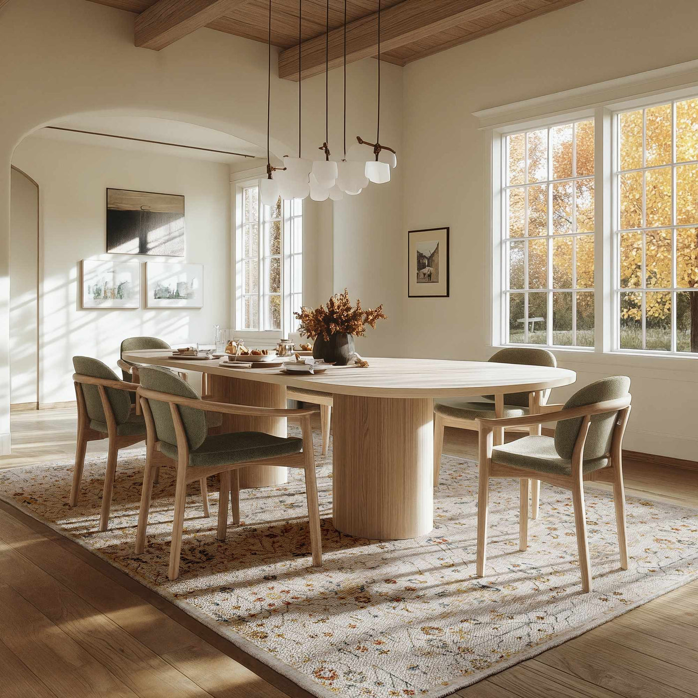 Kabungahan Oushak Style Floral Rug by Boutique Rugs