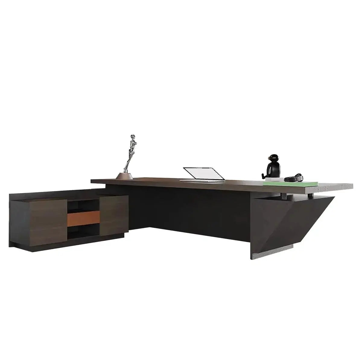 Maverick · Standing L-Shaped Executive Desk, Adjustable Height by Arc Grove