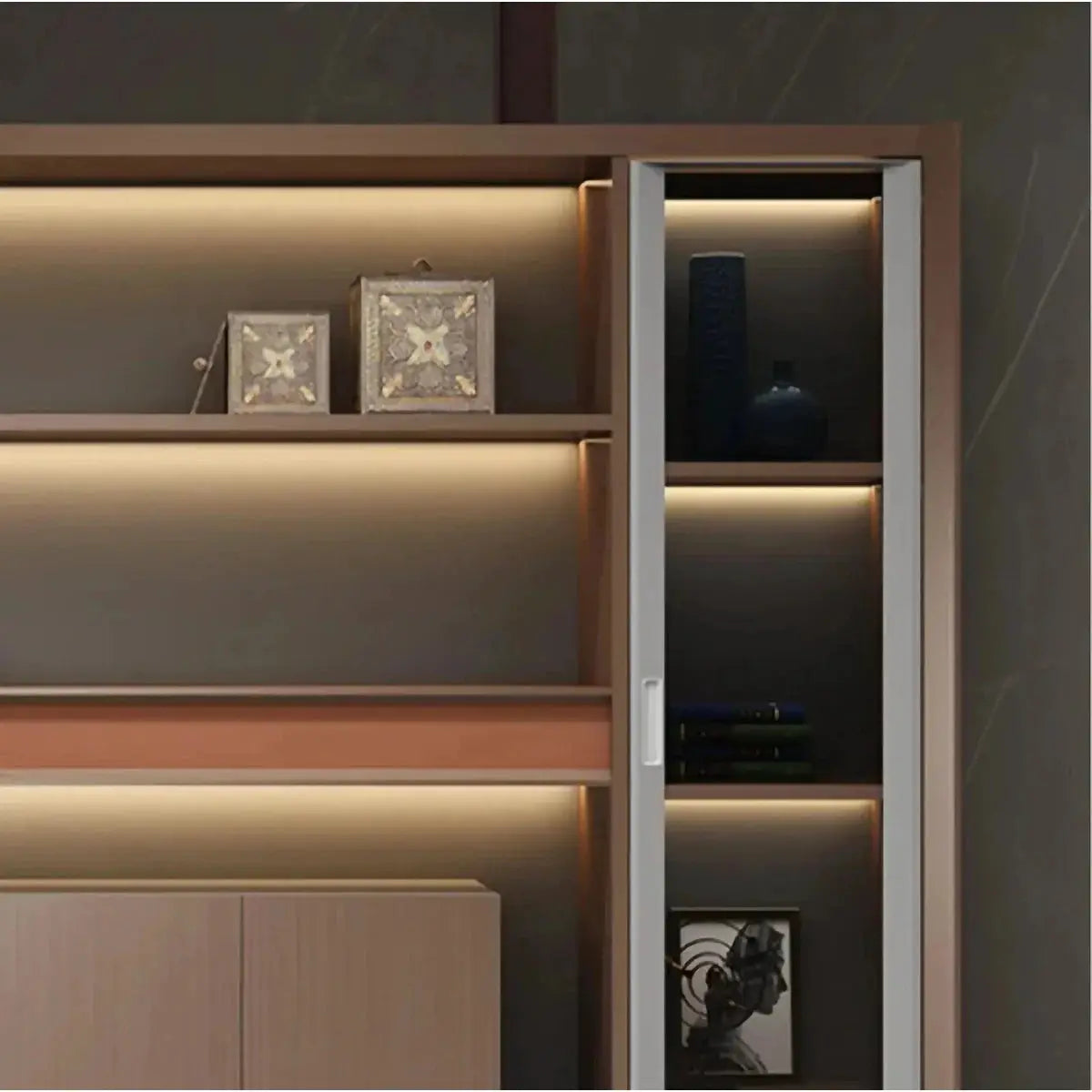 Kelham · Office Shelves w/ Lighting & Storage by Arc Grove