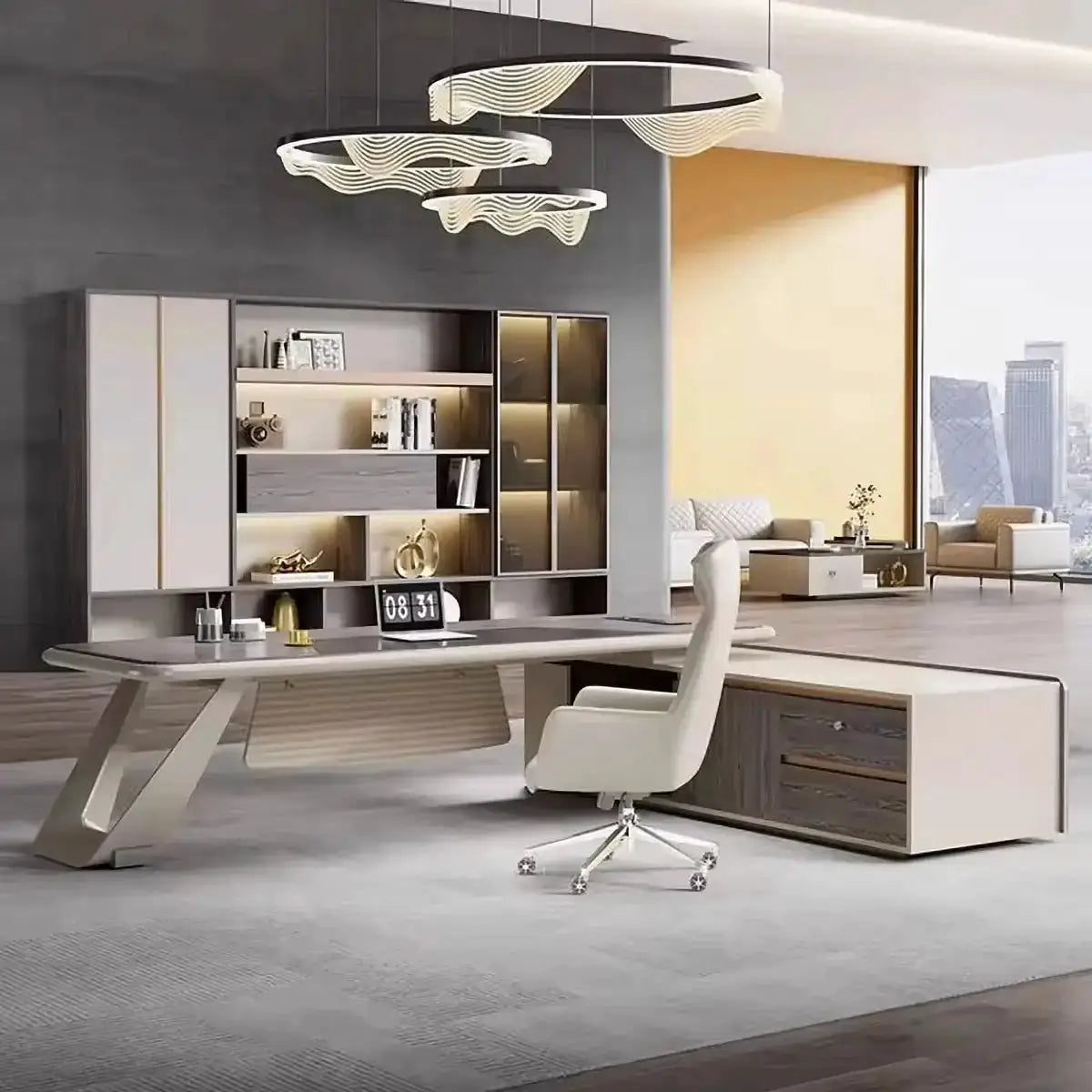 Heyer · Modern L-Shaped Executive Desk by Arc Grove