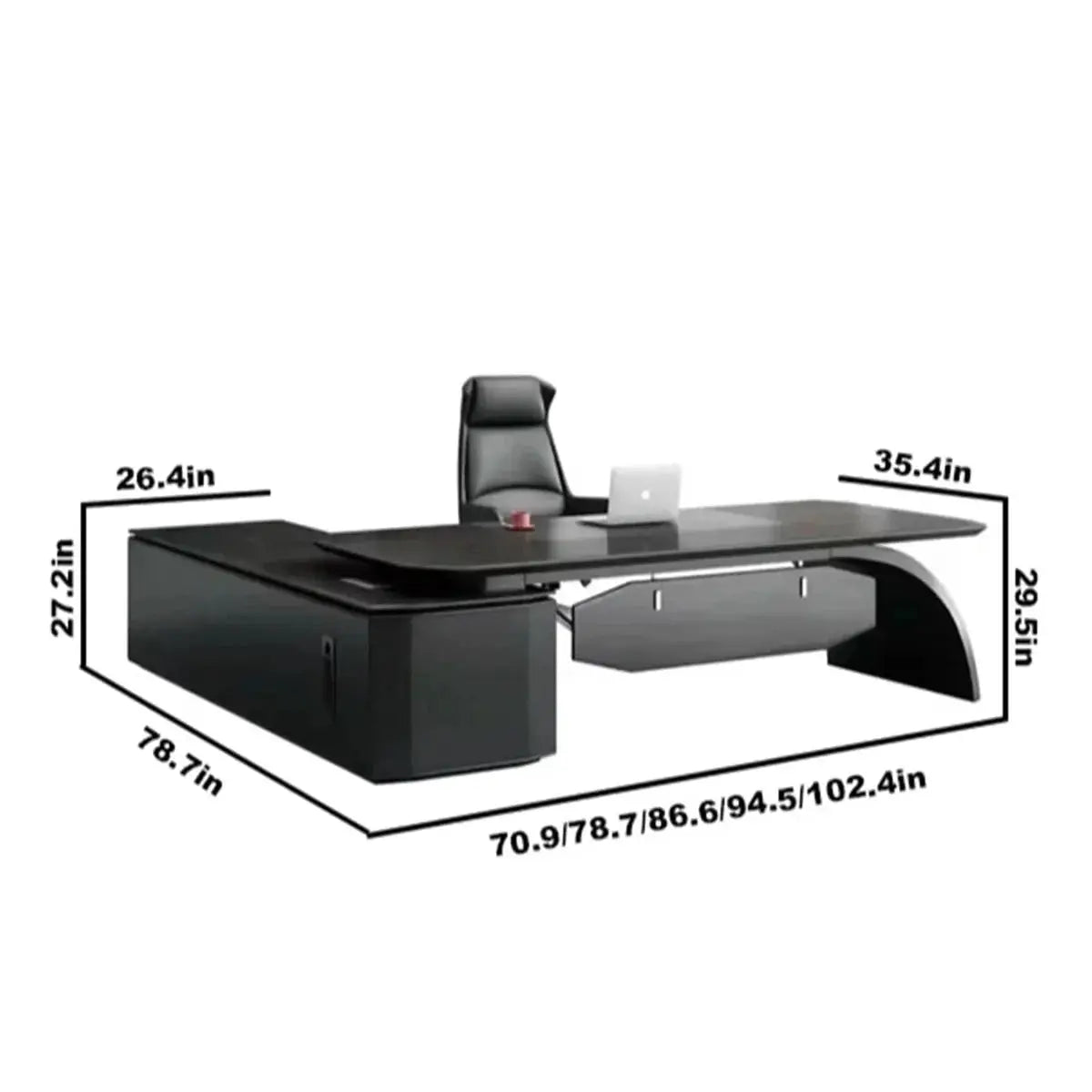Ventura · Modern L-Shaped Executive Desk by Arc Grove