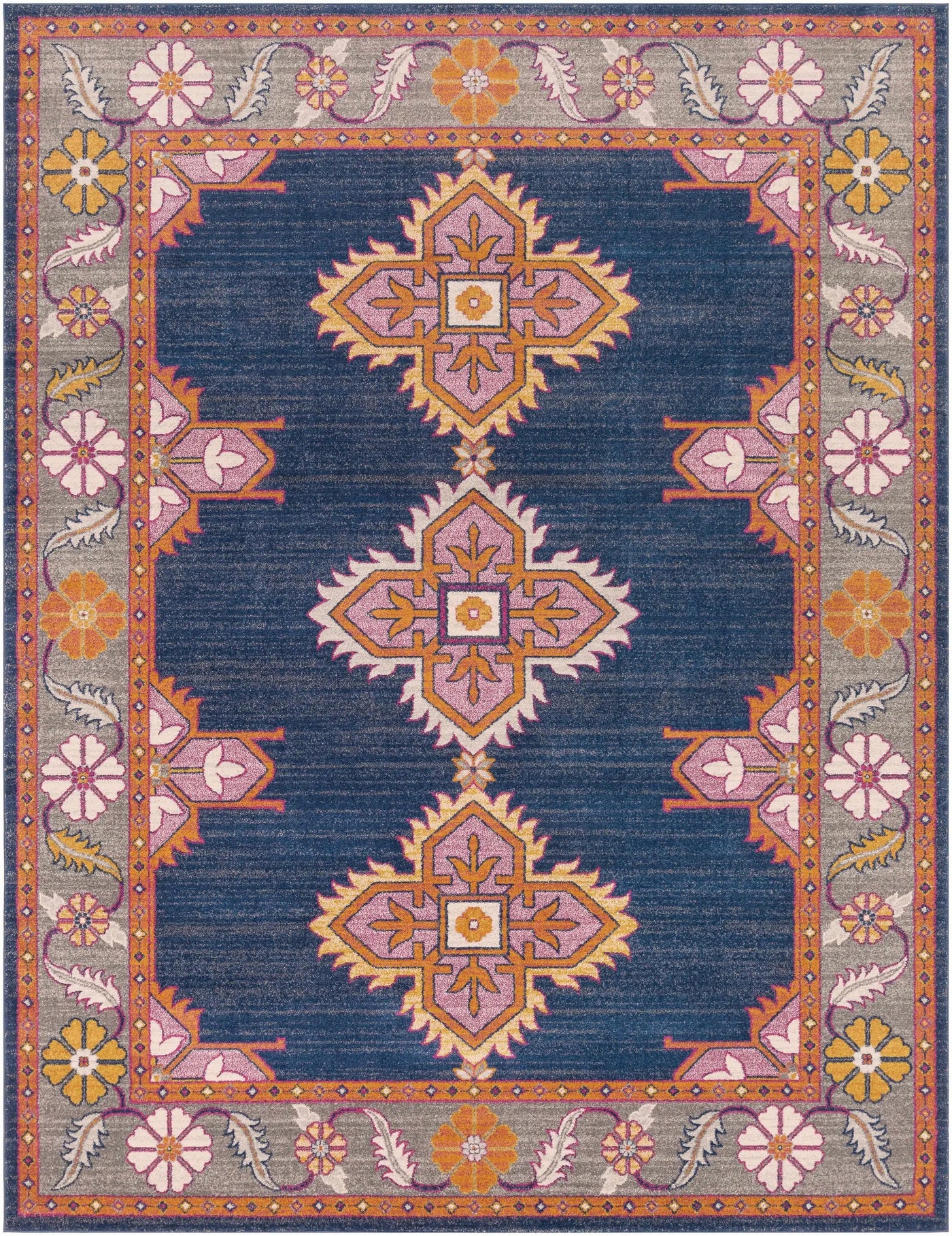 Kaitlyn Navy Area Rug by Boutique Rugs