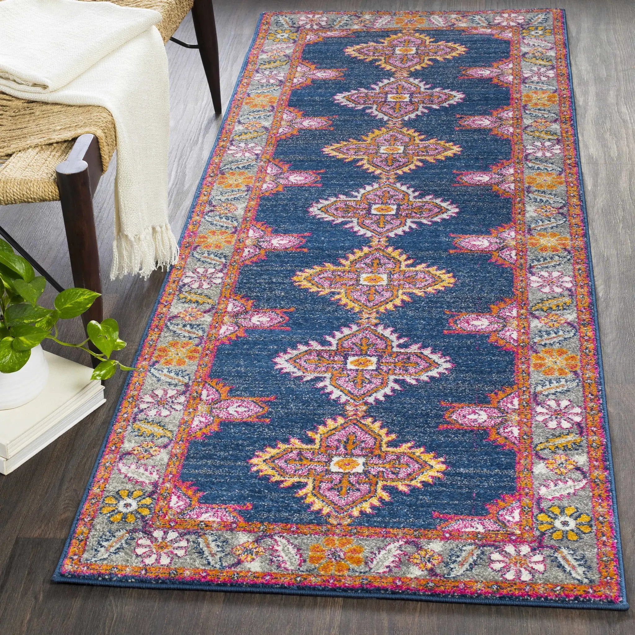 Kaitlyn Navy Area Rug by Boutique Rugs