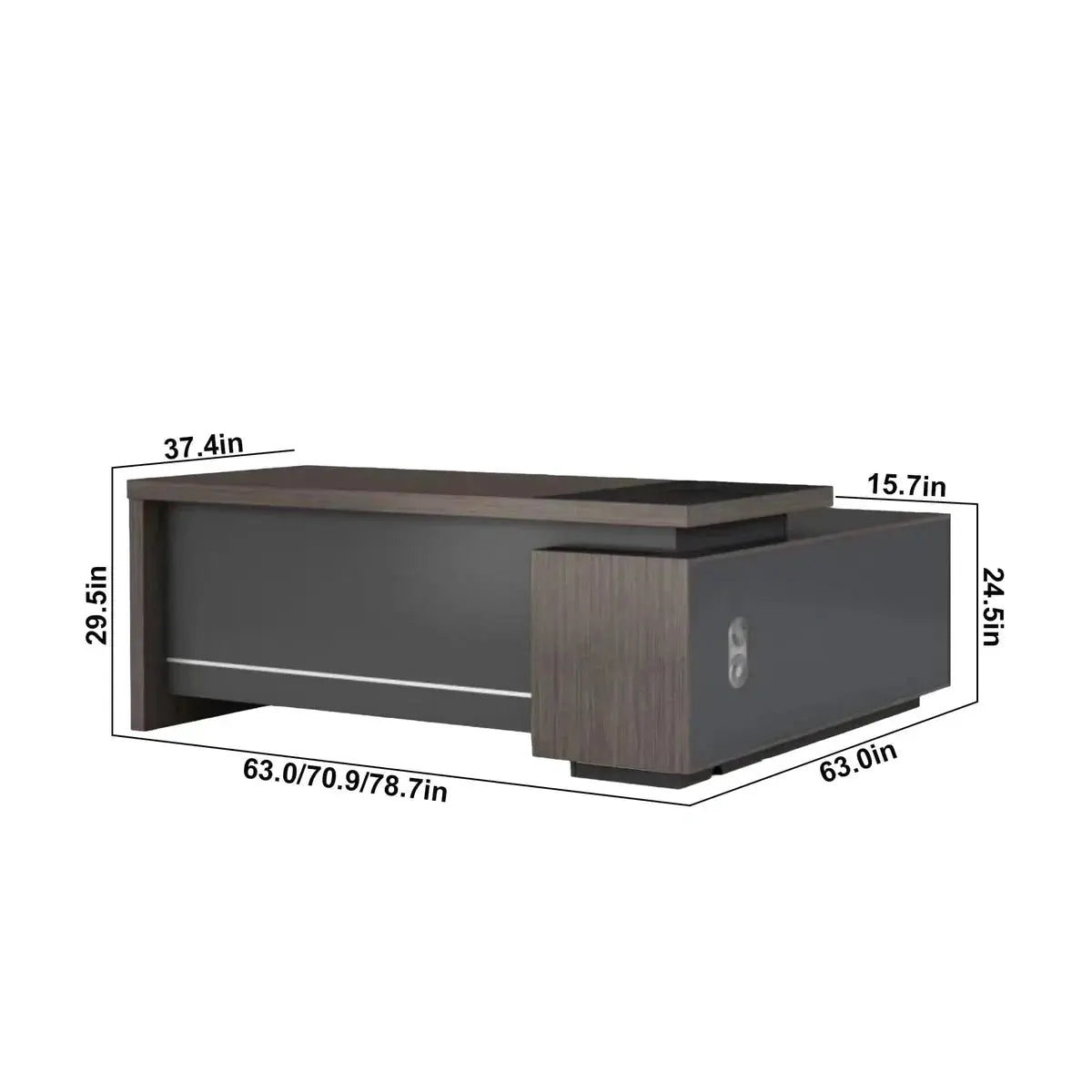 Hadley · Modern L-Shaped Executive Desk by Arc Grove