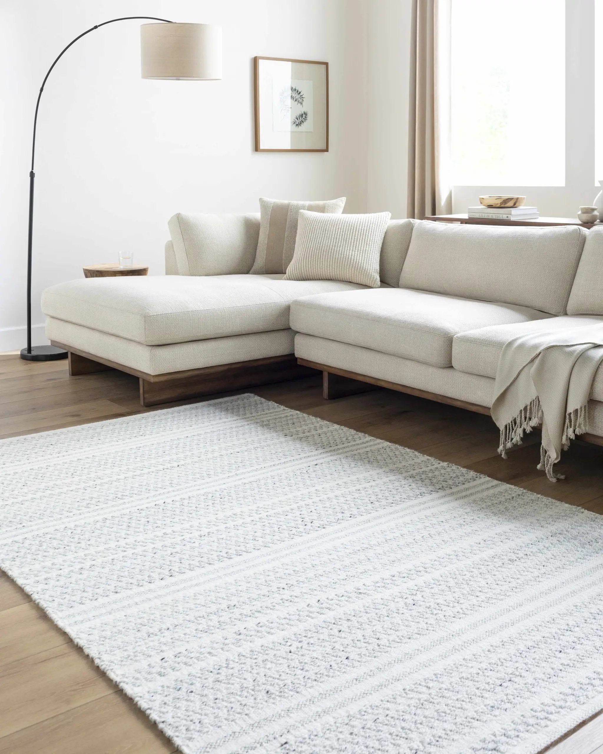 Kendi Cream Area Rug - Clearance by Boutique Rugs