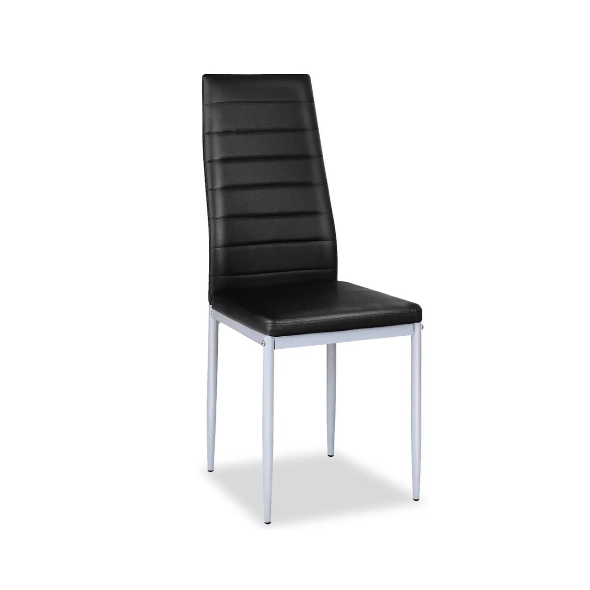 4 pcs PVC Leather Dining Side Chairs Elegant Design by DirectDeals