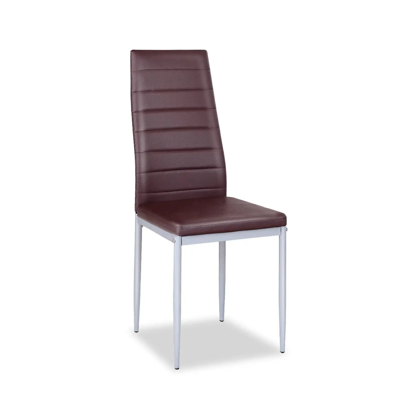 4 pcs PVC Leather Dining Side Chairs Elegant Design by DirectDeals