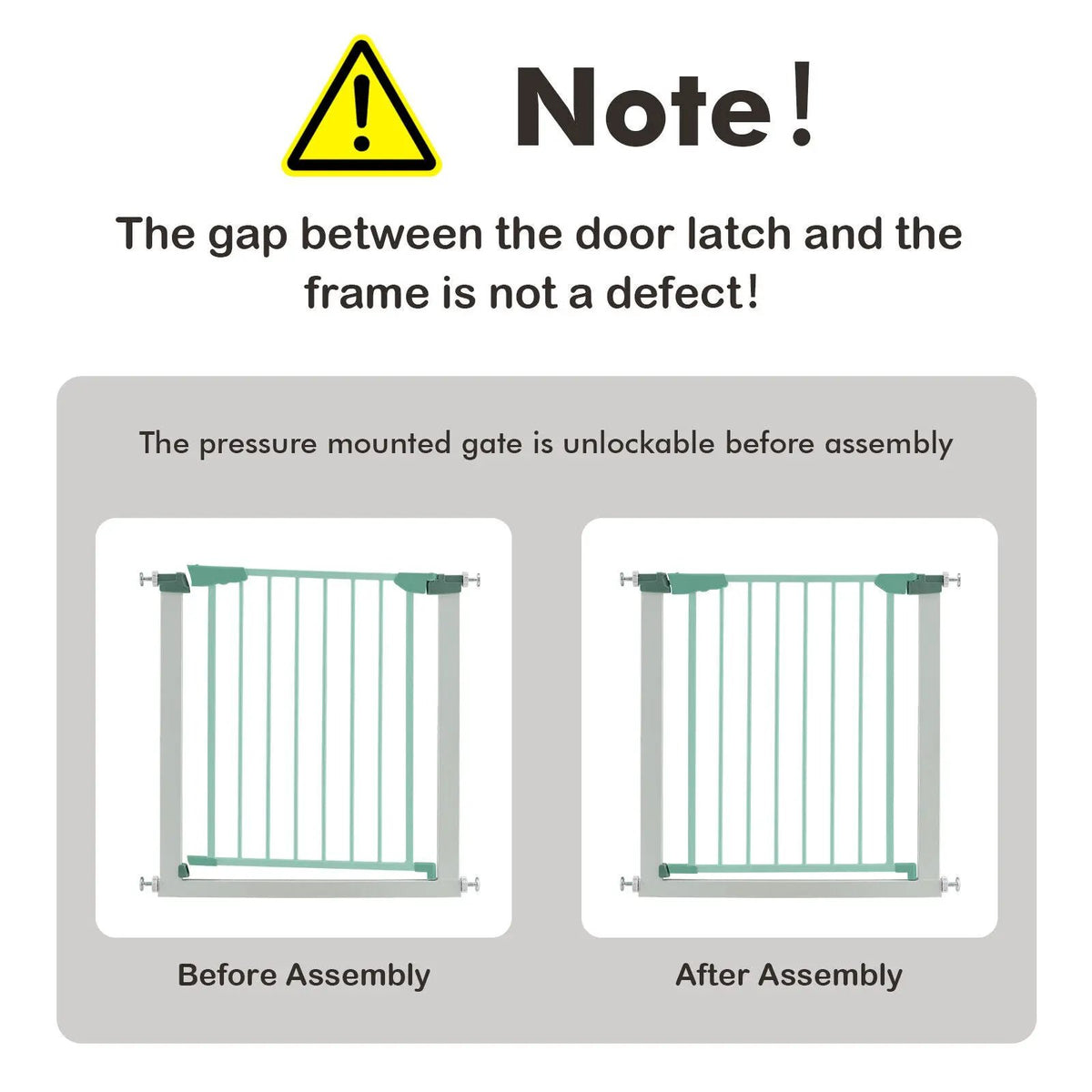 30-32.5 Inch Wide Safety Gate with 30 Inch Scientific Height by DirectDeals
