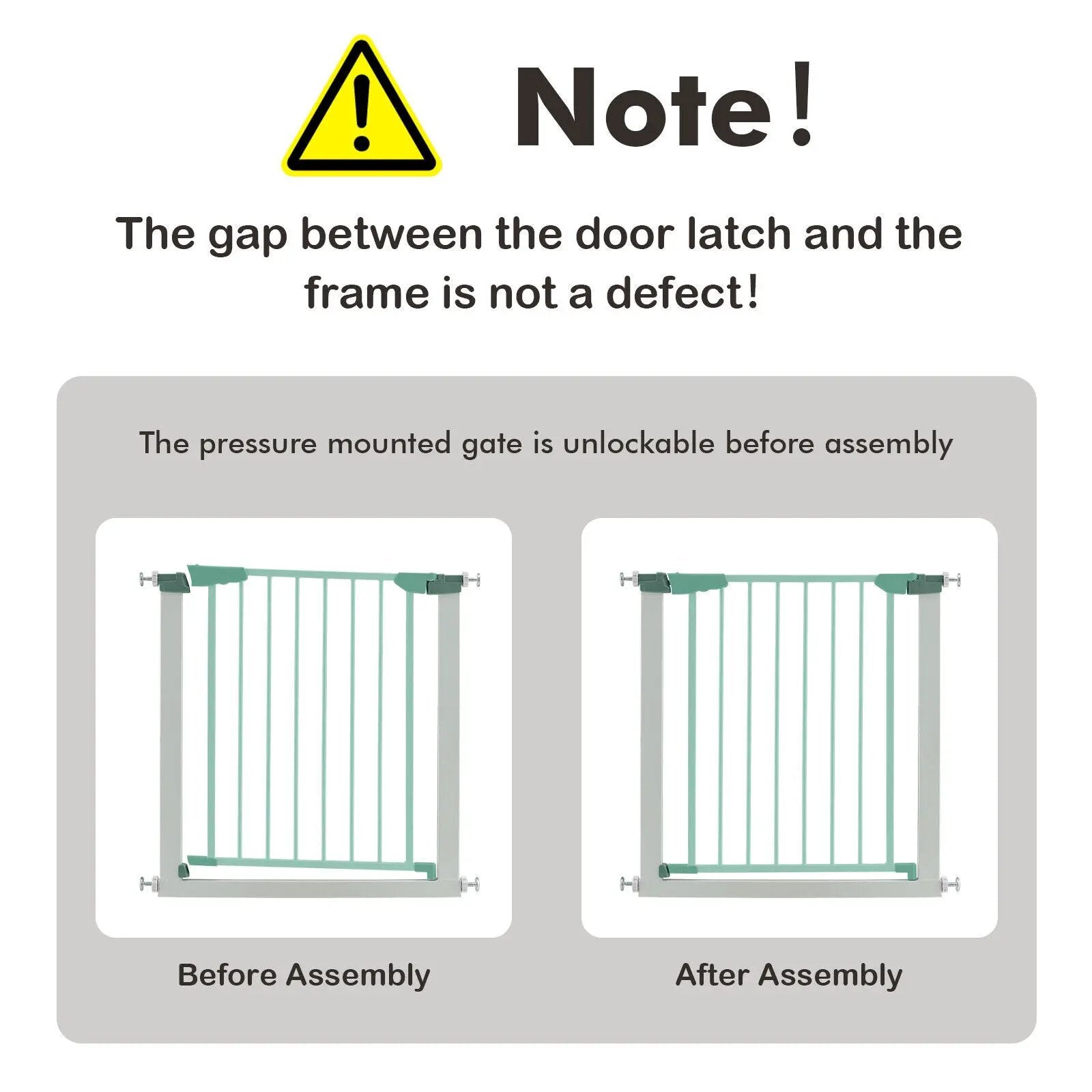 30-32.5 Inch Wide Safety Gate with 30 Inch Scientific Height by DirectDeals