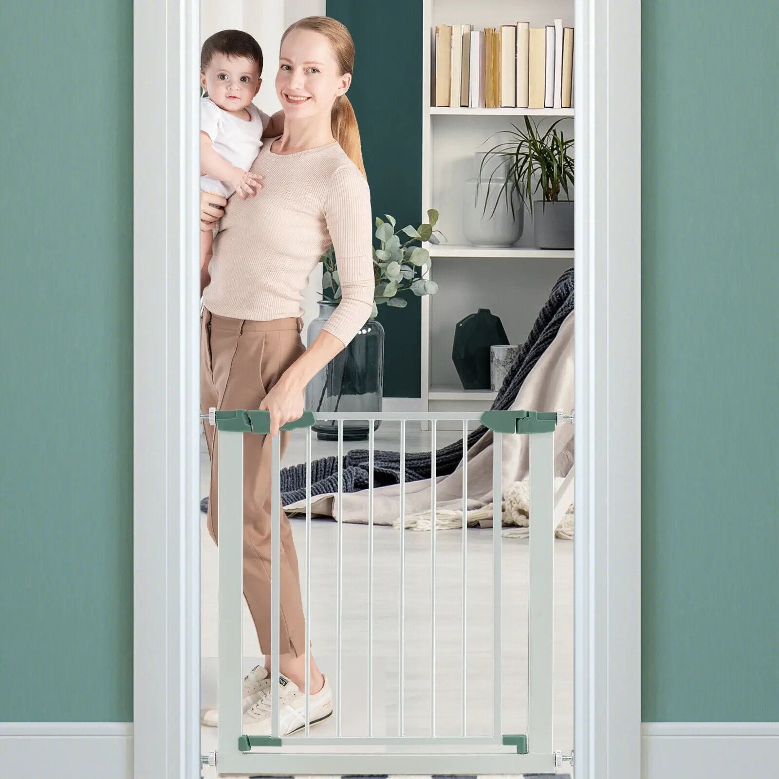 30-32.5 Inch Wide Safety Gate with 30 Inch Scientific Height by DirectDeals