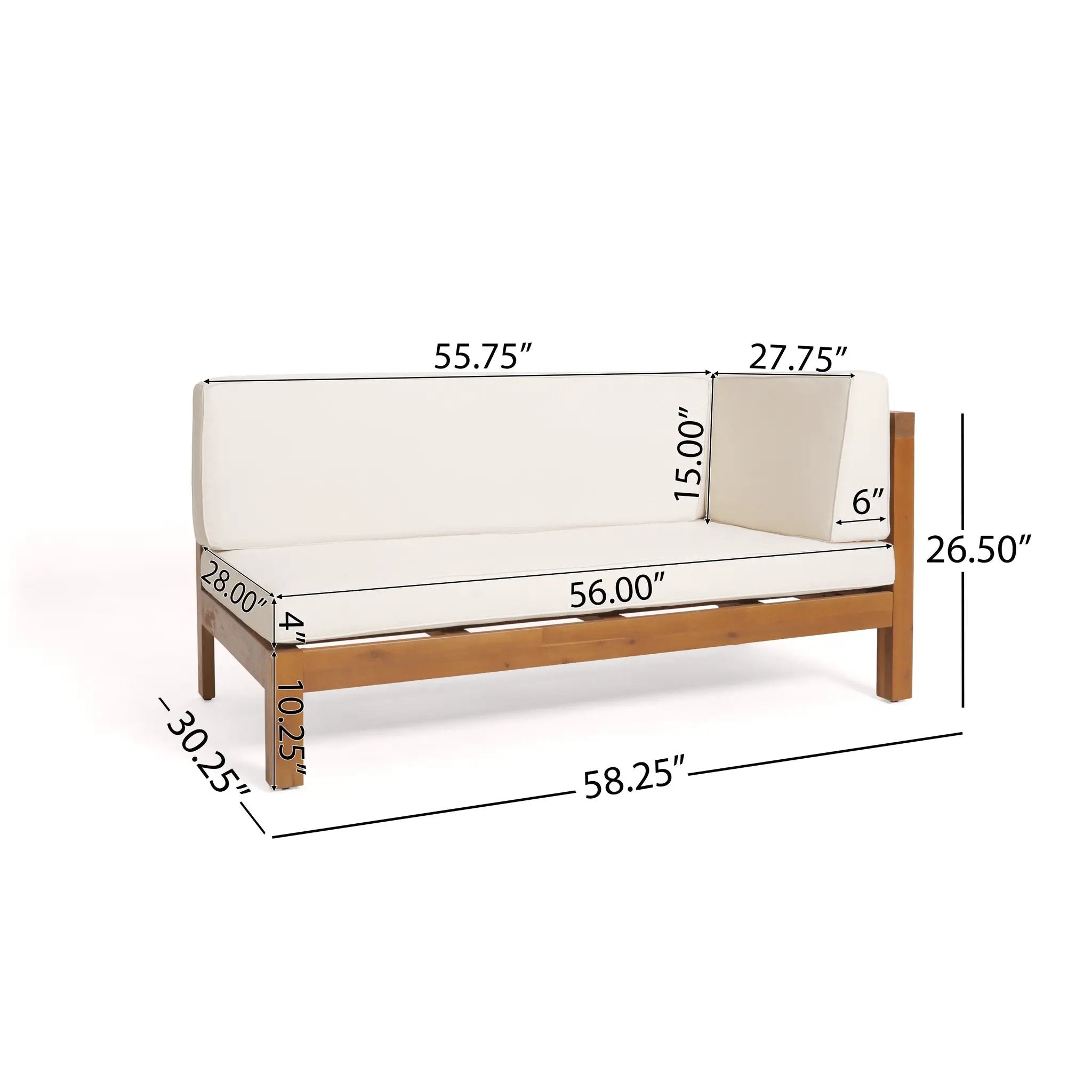 Brava X-Back Right Corner Bench Set of 2 by HouseOfZazla
