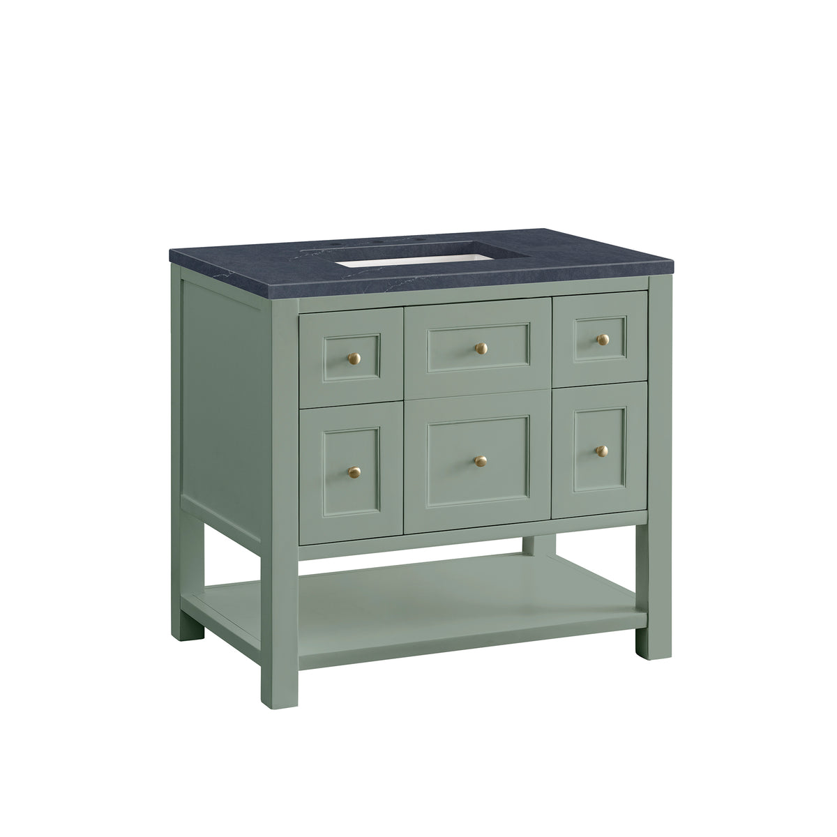 James Martin Breckenridge 36" Single Bathroom Vanity, Smokey Celadon, view 35