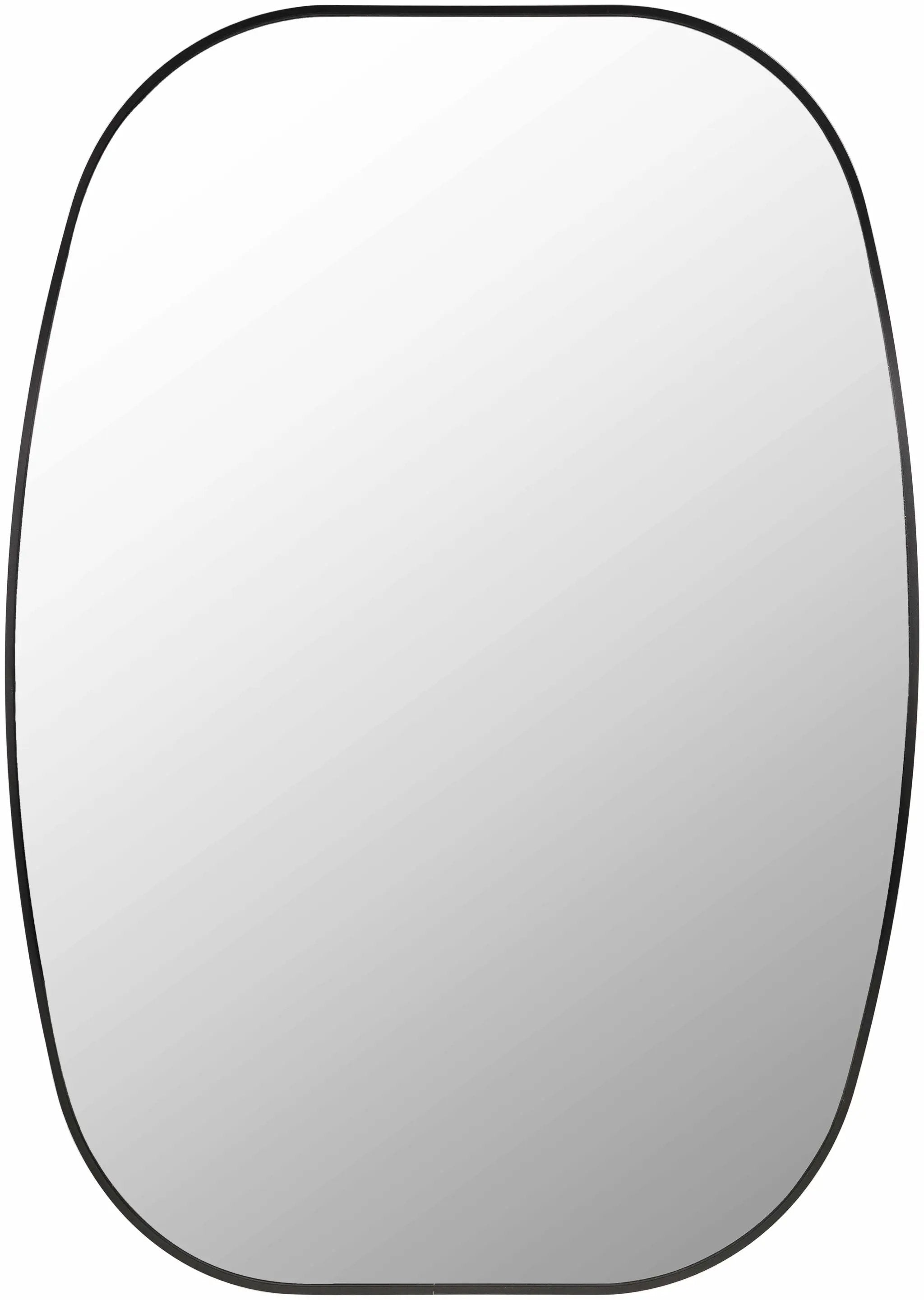 Kopparberg Black Gold Frame Round Mirror by Boutique Rugs