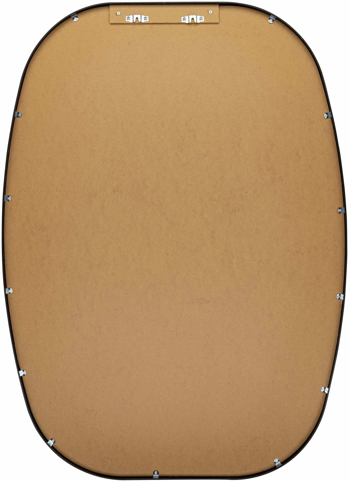 Kopparberg Black Gold Frame Round Mirror by Boutique Rugs