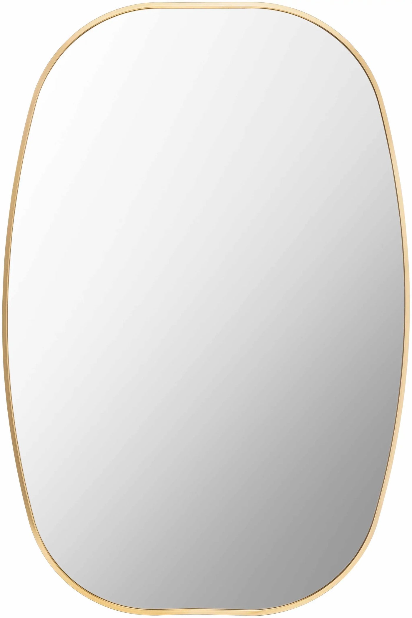 Kopparberg Gold Frame Round Mirror by Boutique Rugs