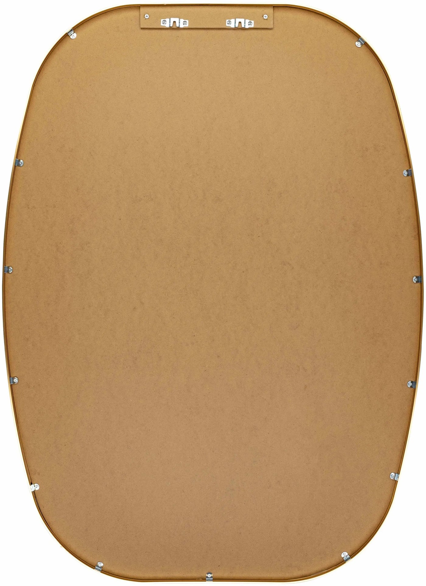 Kopparberg Gold Frame Round Mirror by Boutique Rugs